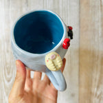 TARDIGRADE mug with black cat friend