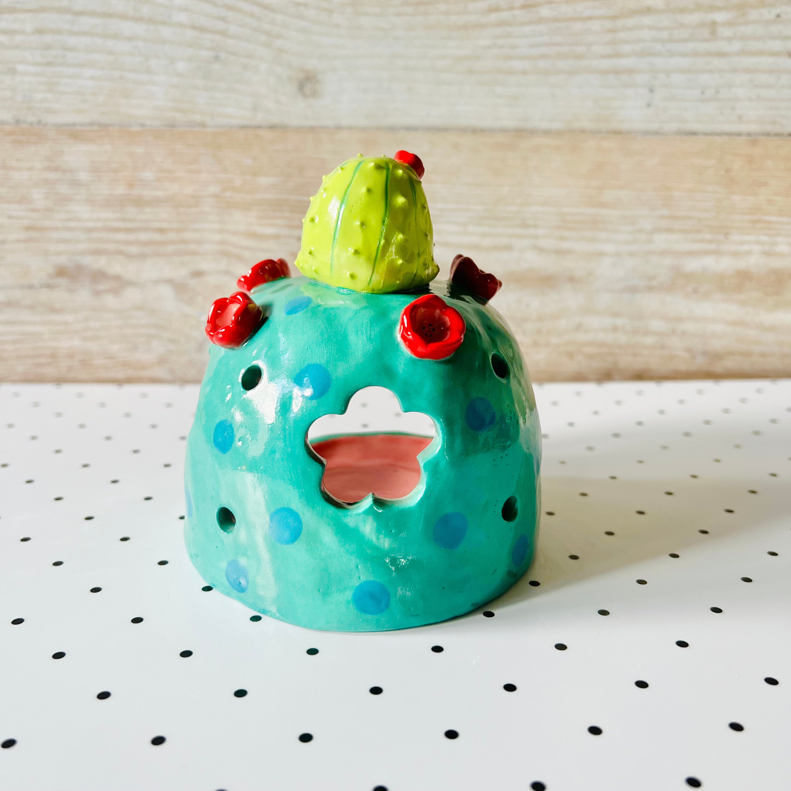 Classic cactus bubble tea candle holder