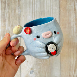 TARDIGRADE mug with No face friend