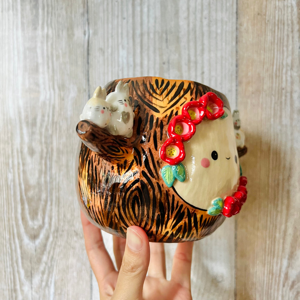 HAPPY TREE POT with Bunny friends, photo 2 of 8