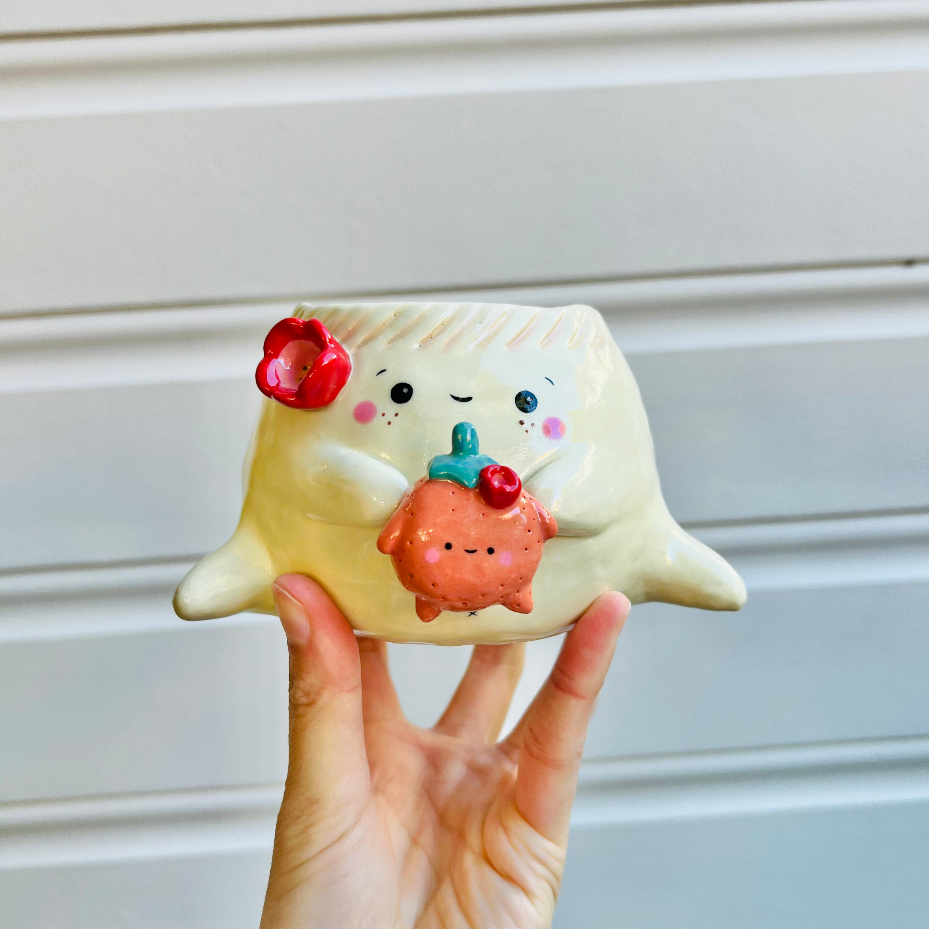 Dumpling POT with mandarin friend & matching dish