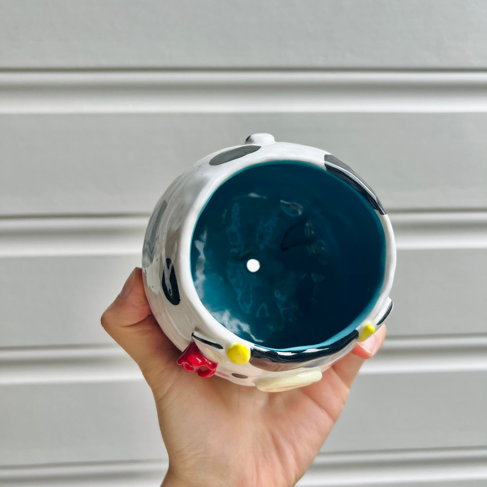 Flowery cow pot, photo 6 of 6