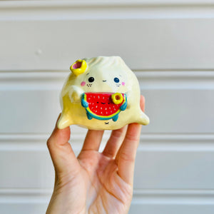 Mini dumpling VASE with watermelon friend