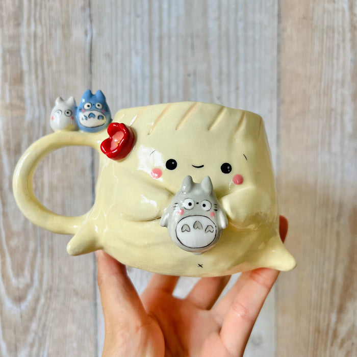 DUMPLING MUG with Totoro friends