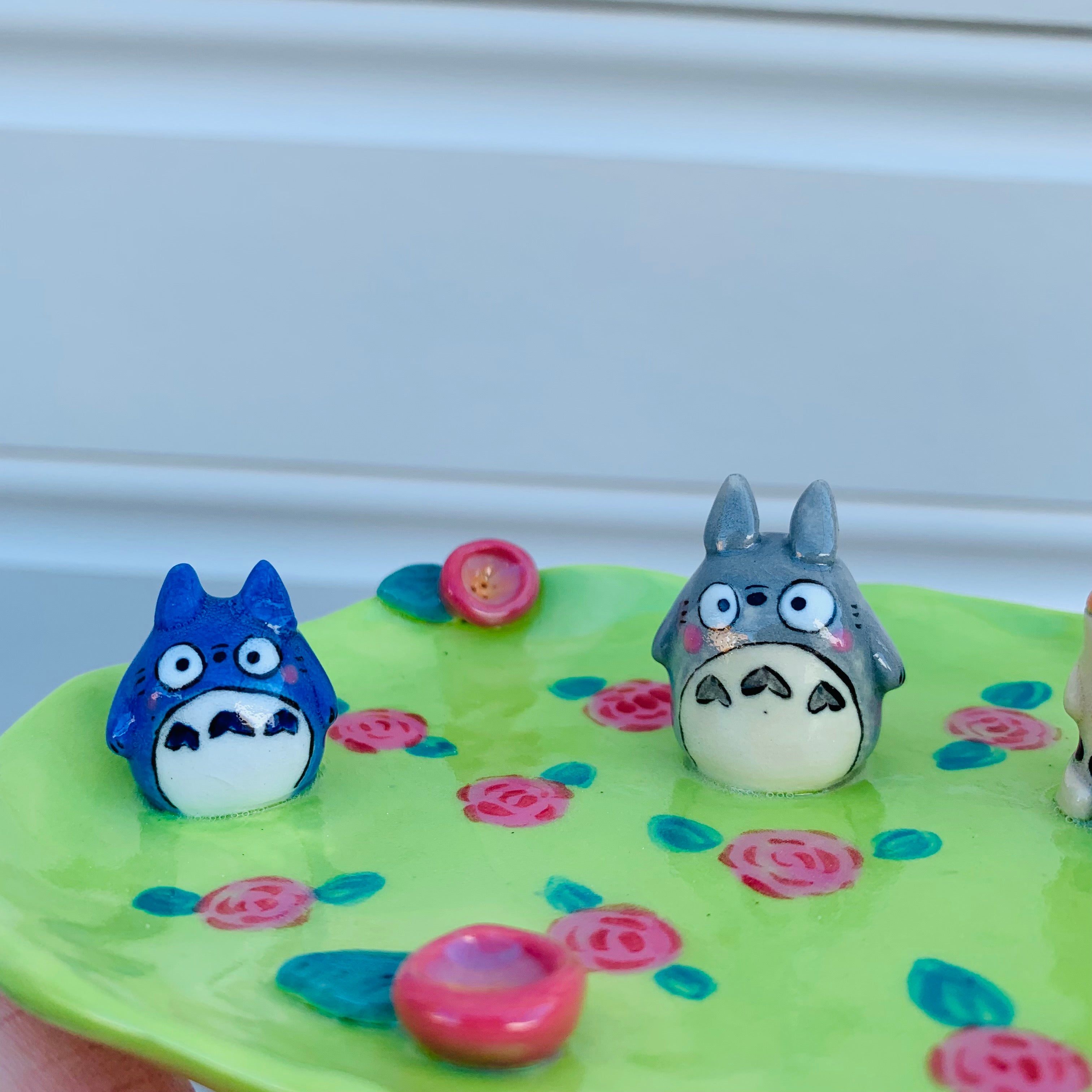 Totoro & friends & bubble tea trinket dish