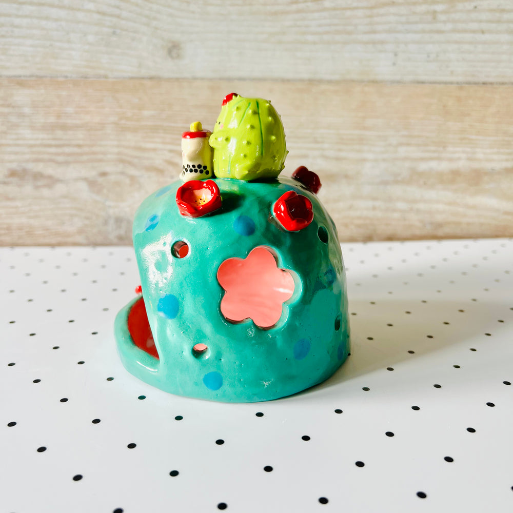 Classic cactus bubble tea candle holder, photo 5 of 8