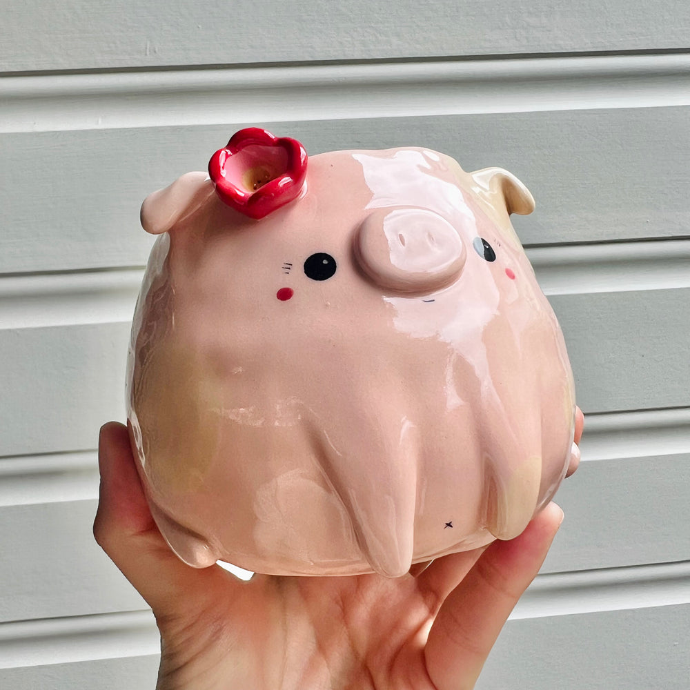 Flowery pig pot, photo 8 of 8