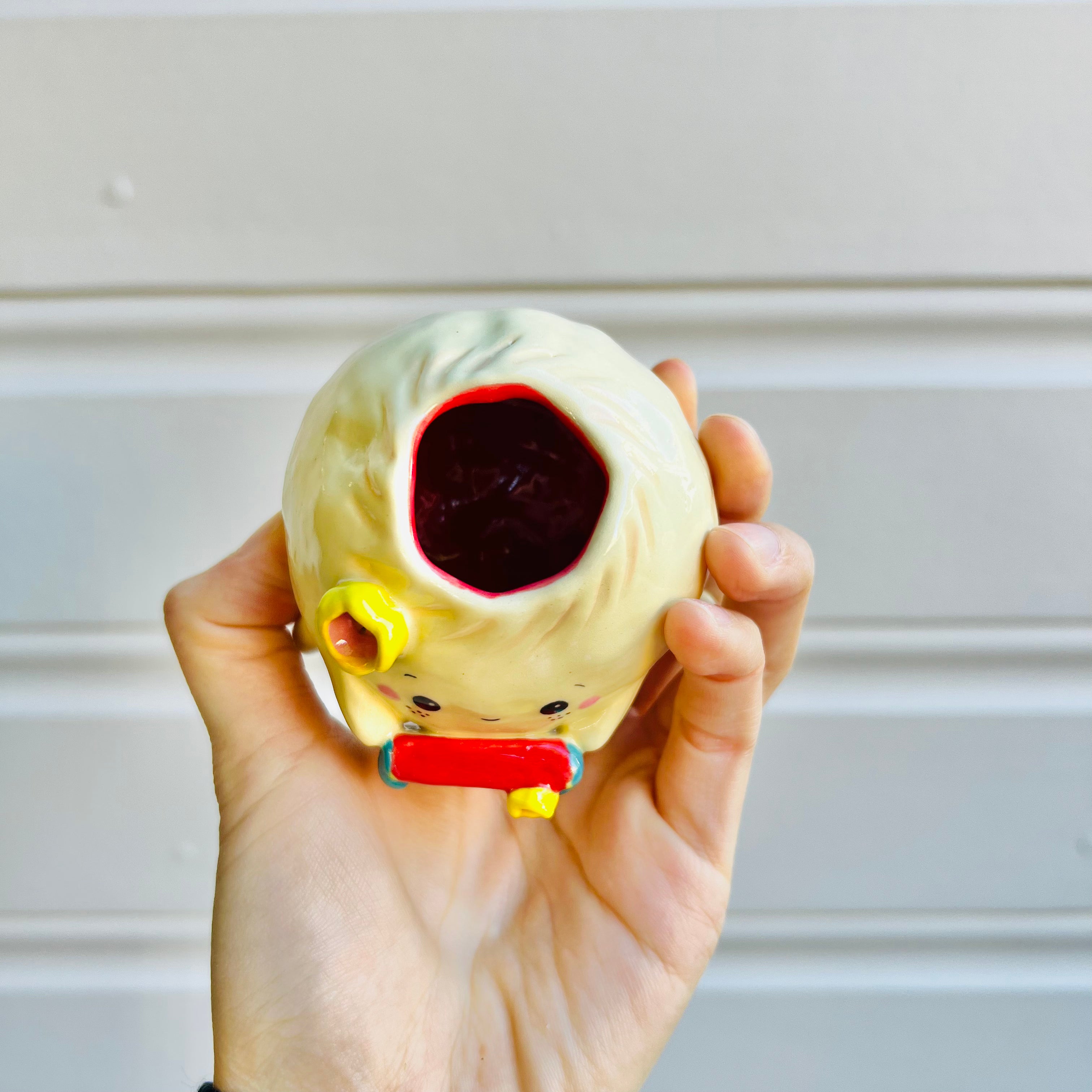 Mini dumpling VASE with watermelon friend