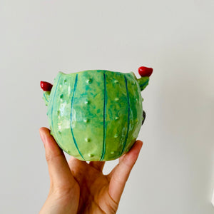 Flowery cactus pot with koala friend