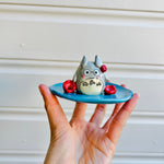 2 in 1 TOTORO vase trinket dish (with flaw)