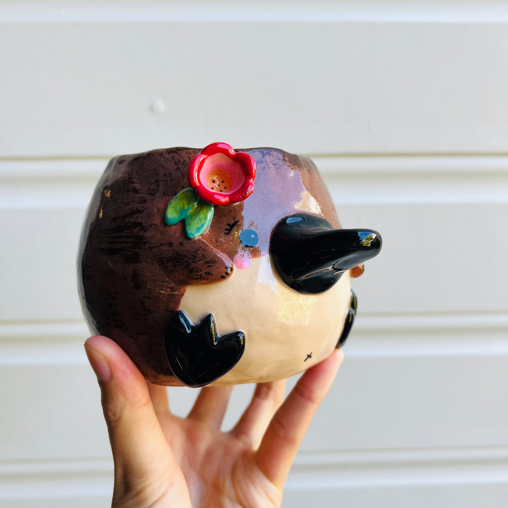 Flowery Platypus Pot, photo 2 of 5
