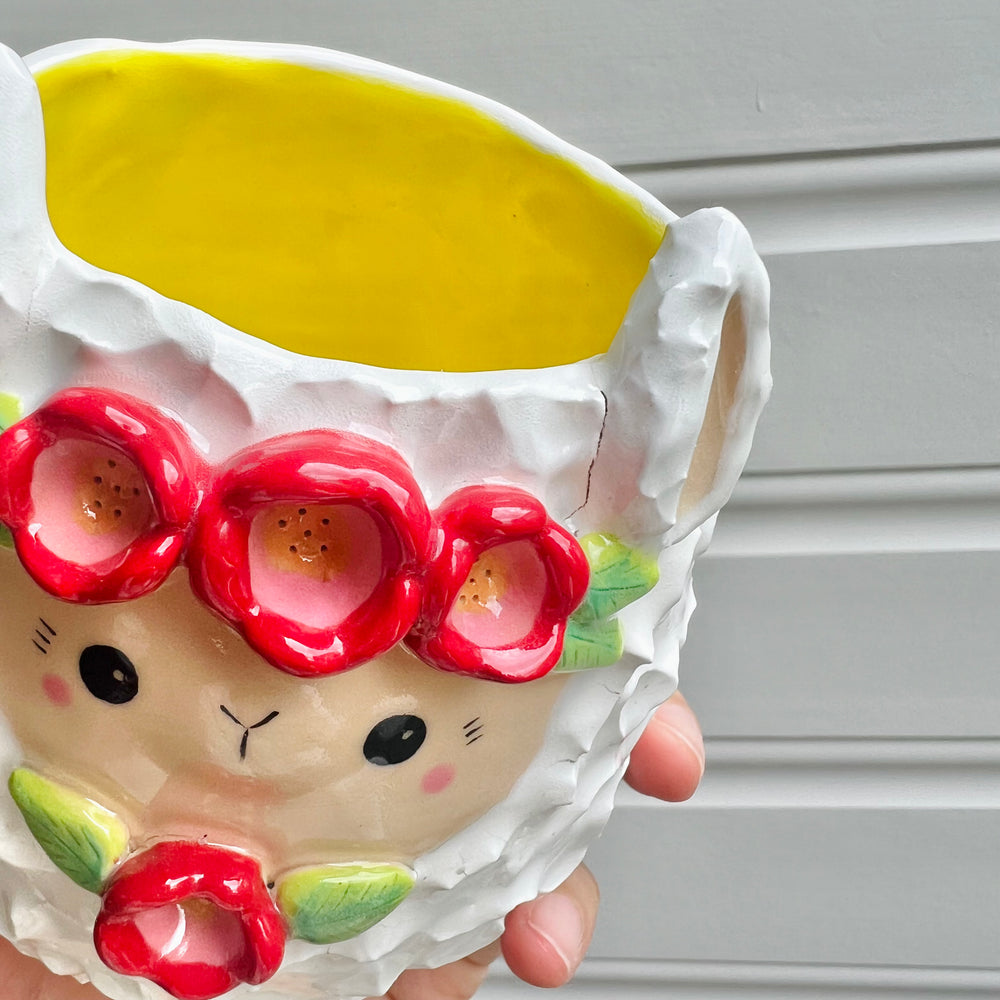 Flowery llama pot, photo 10 of 10