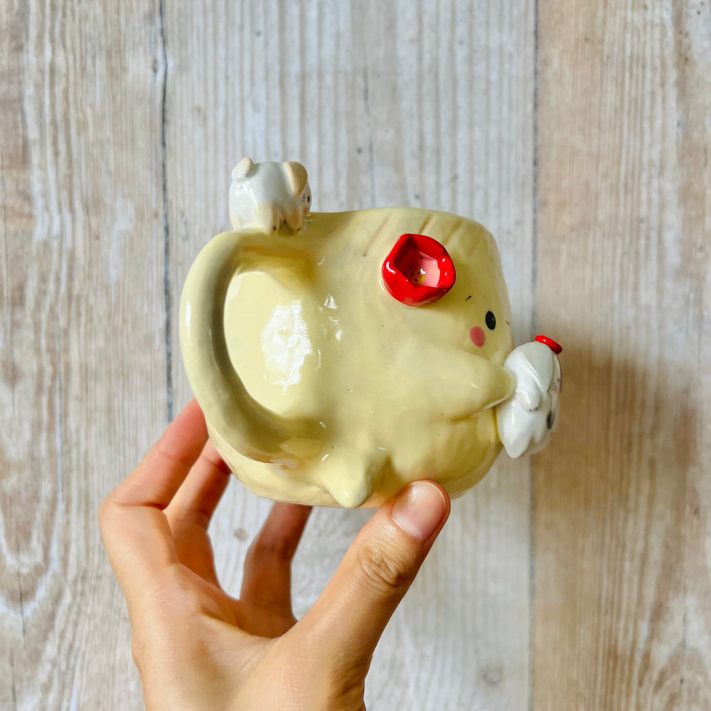 DUMPLING MUG with bunny friends, photo 2 of 8