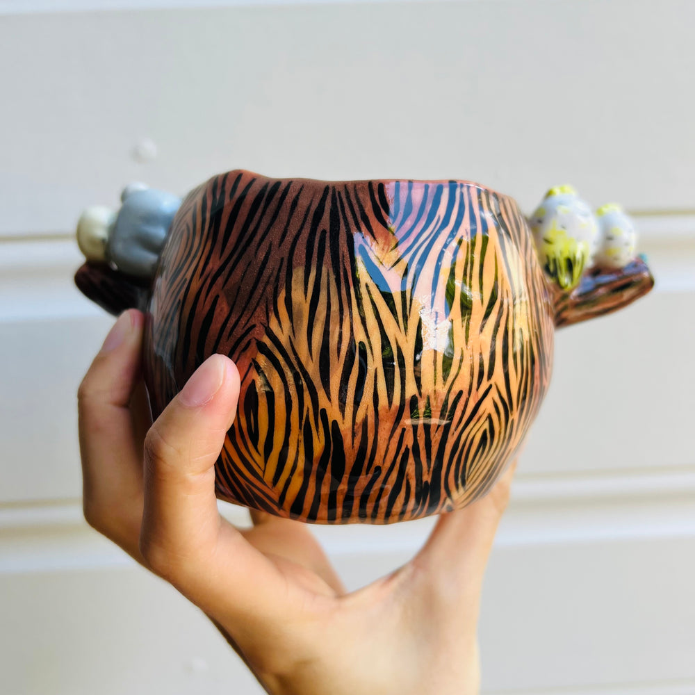 Flowery Happy Tree Pot with Aussie friends, photo 4 of 5