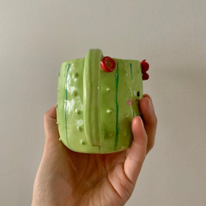 Flowery cactus mug