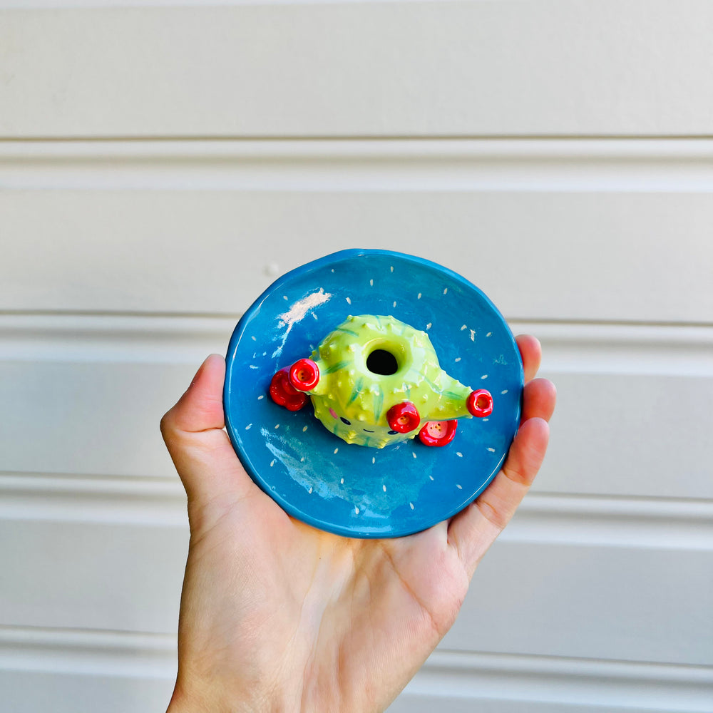 2 in 1 CACTUS vase trinket dish, photo 2 of 3