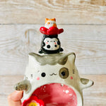 CAT TRIO Tea light candle holder