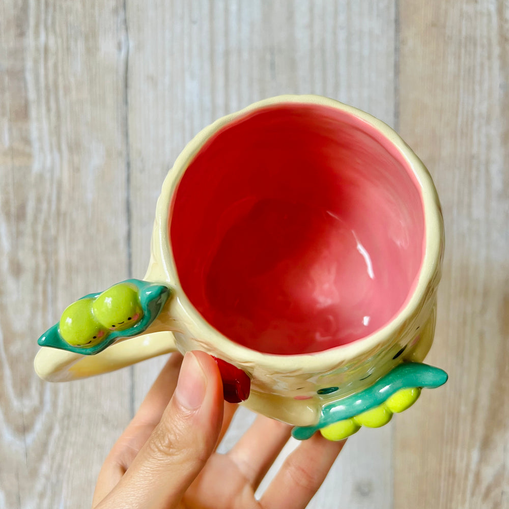 DUMPLING MUG with peas in a pod friends, photo 5 of 7