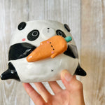 PANDA POT with carrot friend