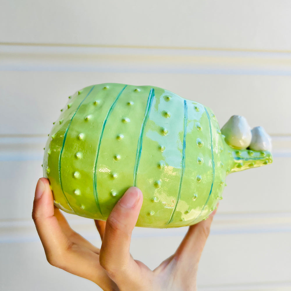 Flowery cactus pot with dumpling friends, photo 4 of 5