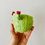 Flowery cactus pot
