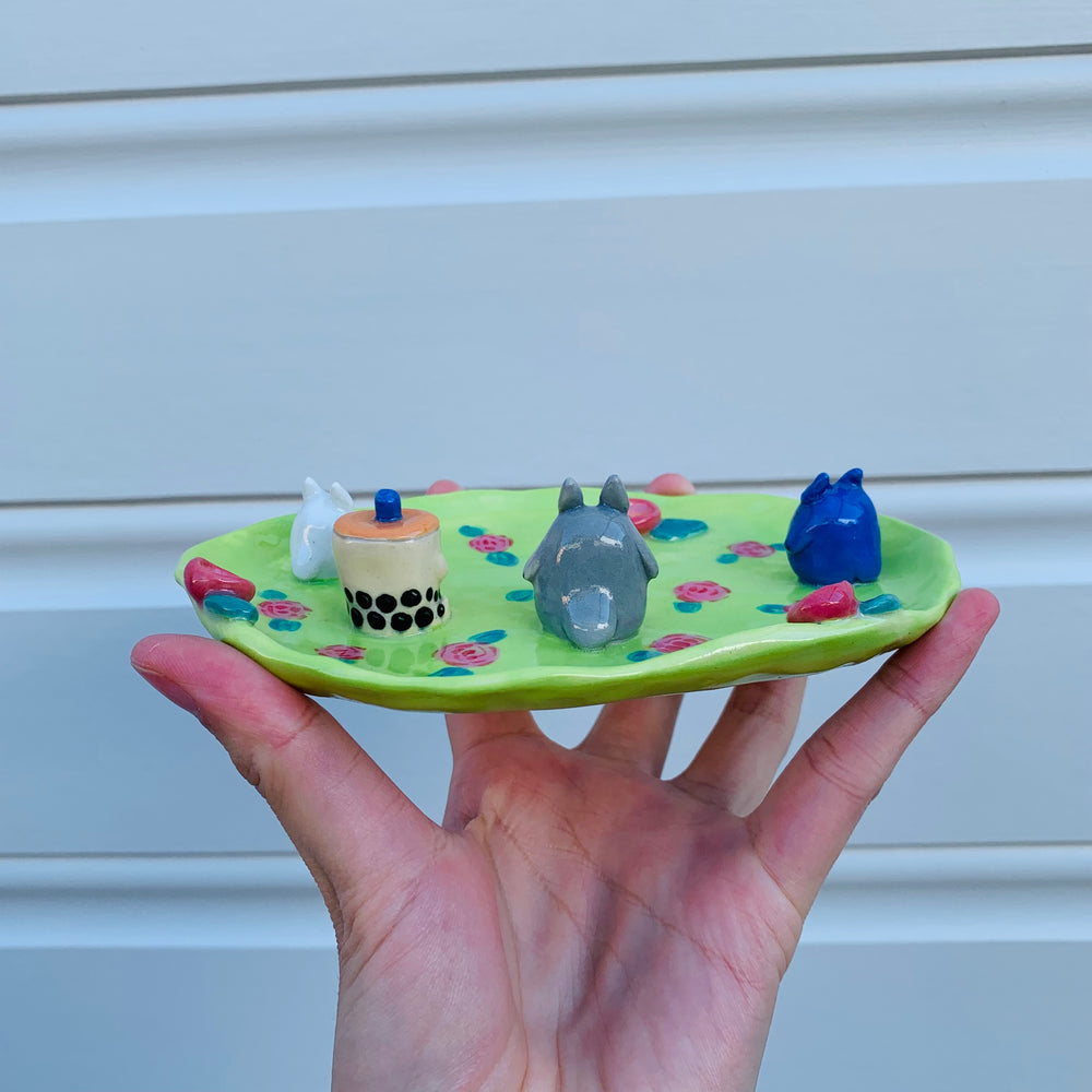 Totoro & friends & bubble tea trinket dish, photo 8 of 8