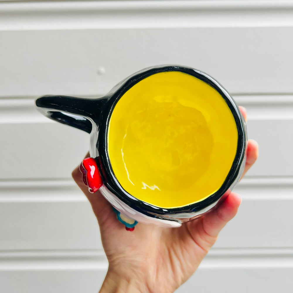 No face mug with blue mug friend, photo 5 of 5