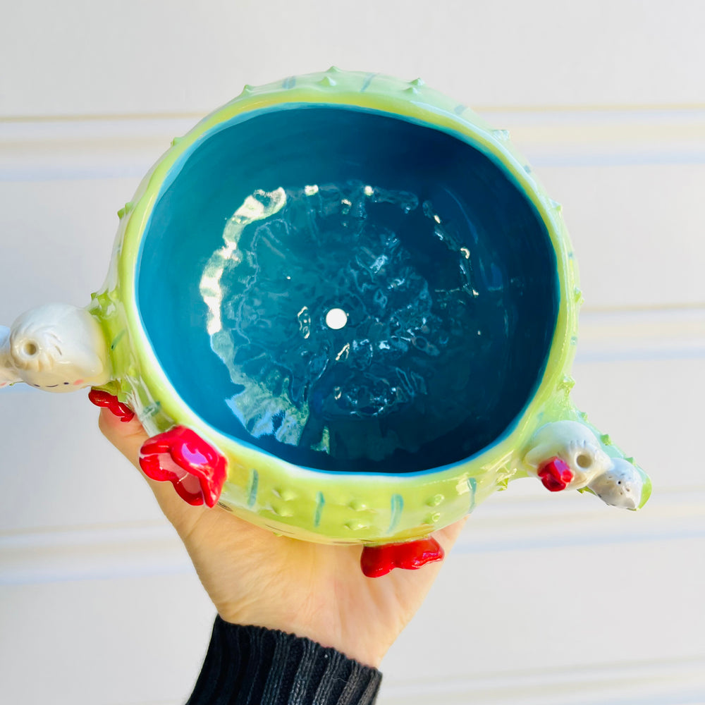 Flowery cactus pot with dumpling friends, photo 5 of 5