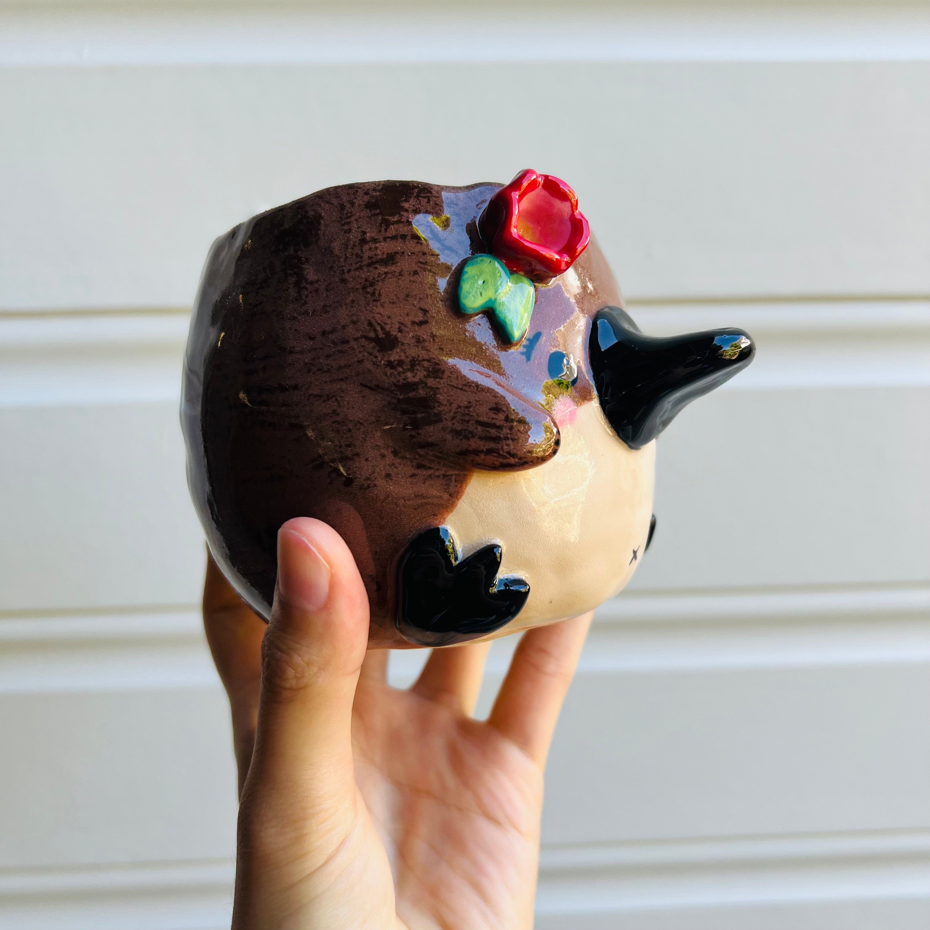 Flowery Platypus Pot