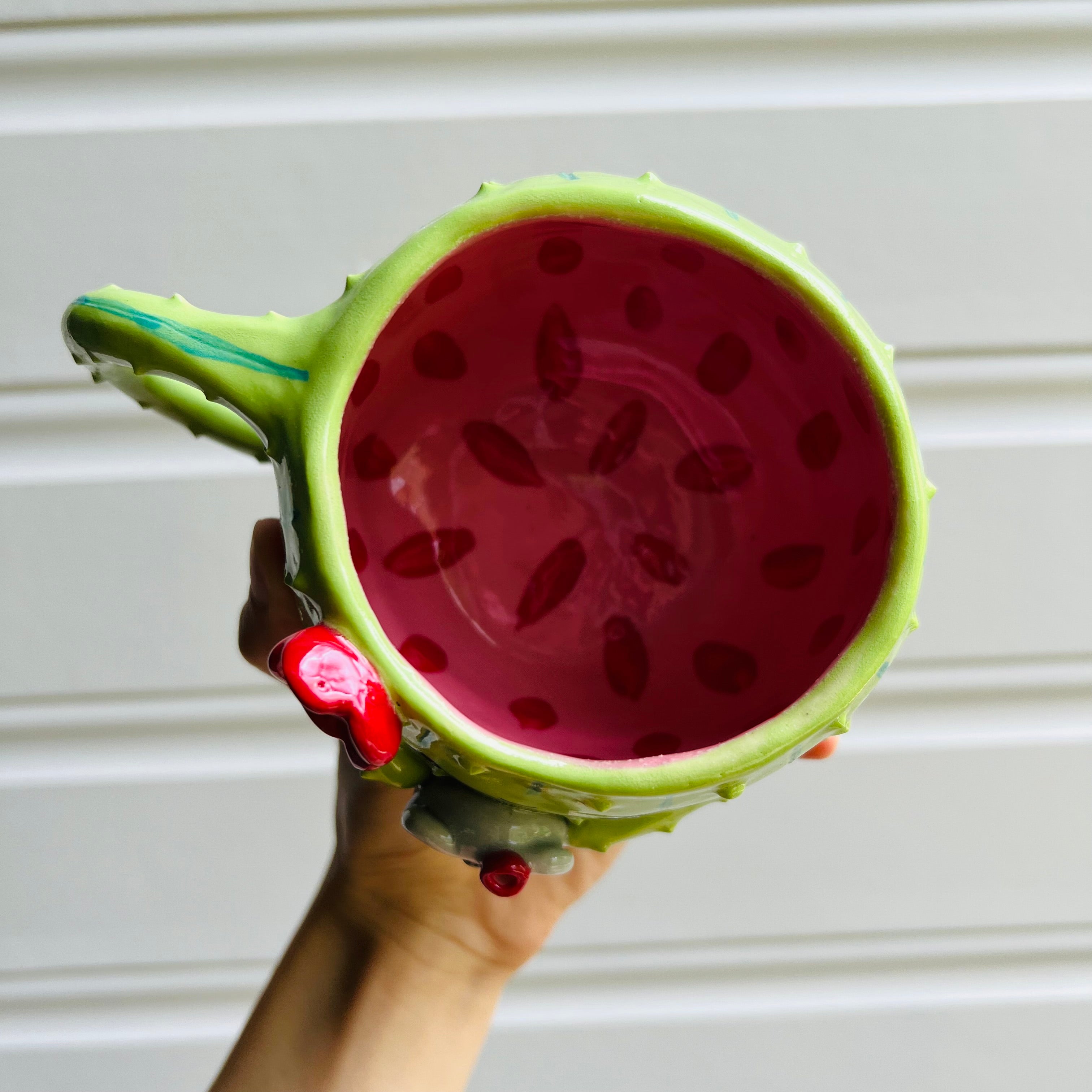 Flowery Cactus Mug with Koala friend