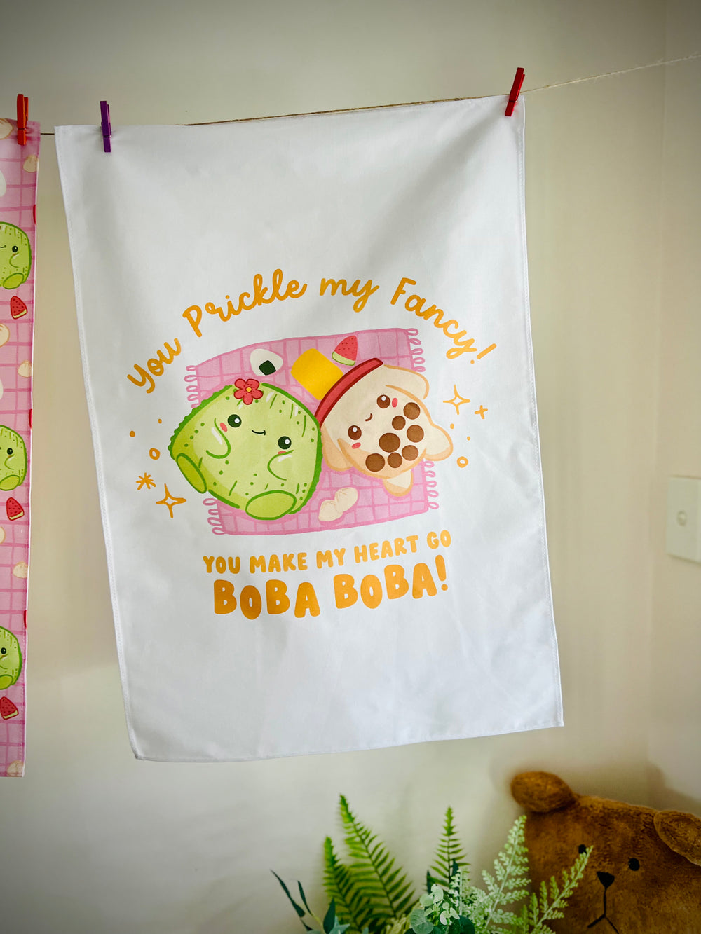2 PACK CACTUS BUBBLE TRA PICNIC TEA TOWELS, photo 2 of 7