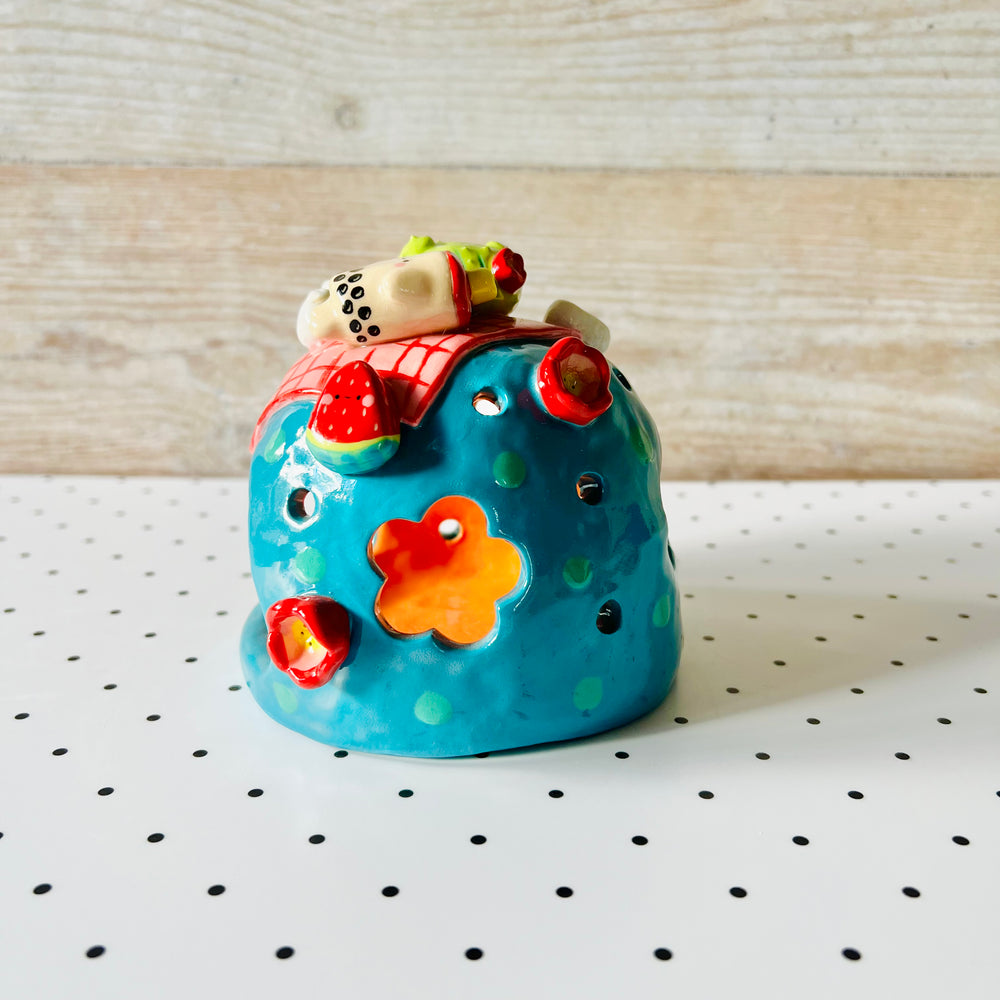 Cactus bubble tea picnic candle holder, photo 5 of 7