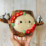 HAPPY TREE POT with panda friends