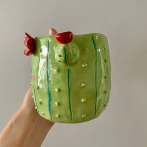 Flowery cactus mug