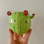 Flowery cactus hug mug