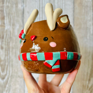 BAUBLE REINDEER POT