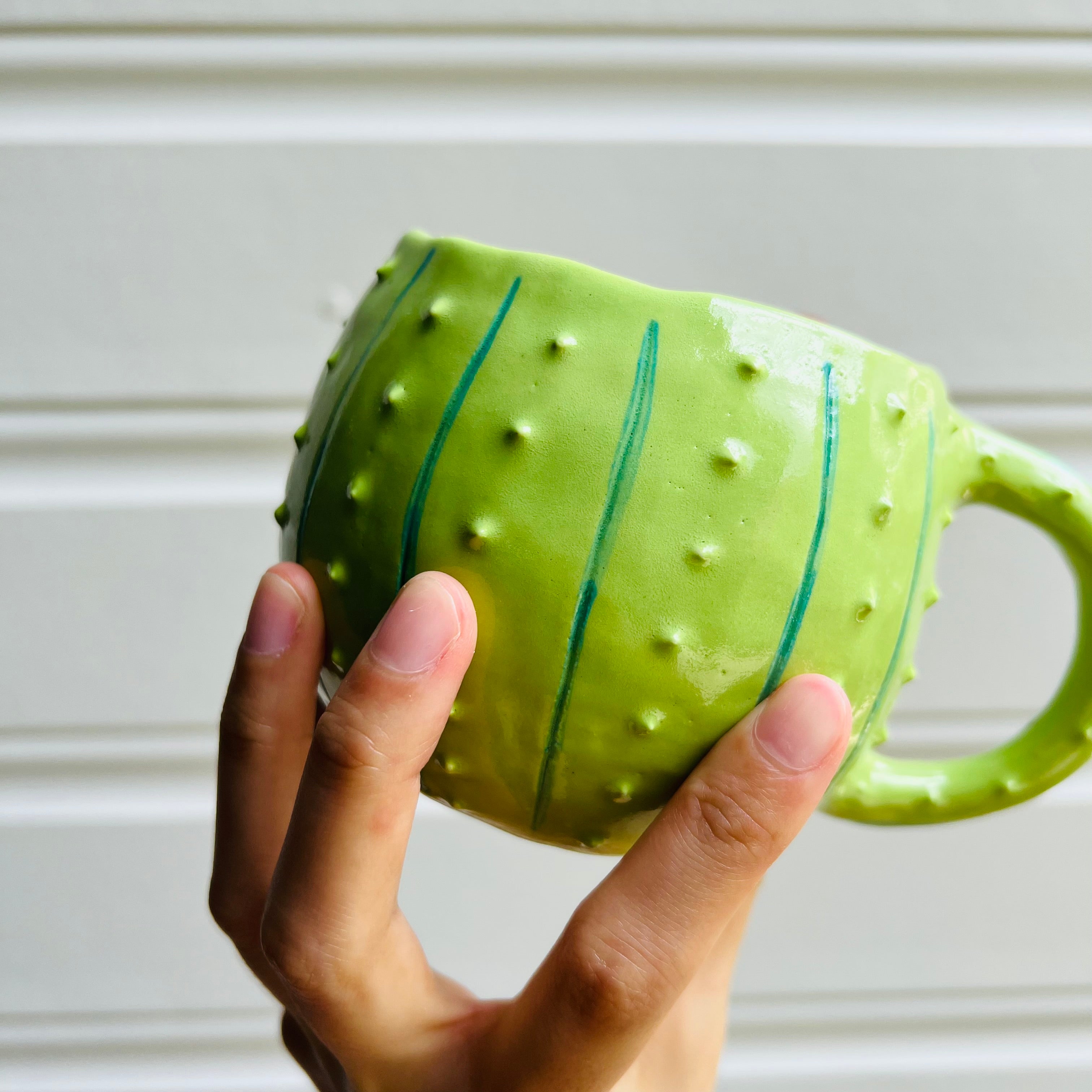 Flowery Cactus Mug with Koala friend