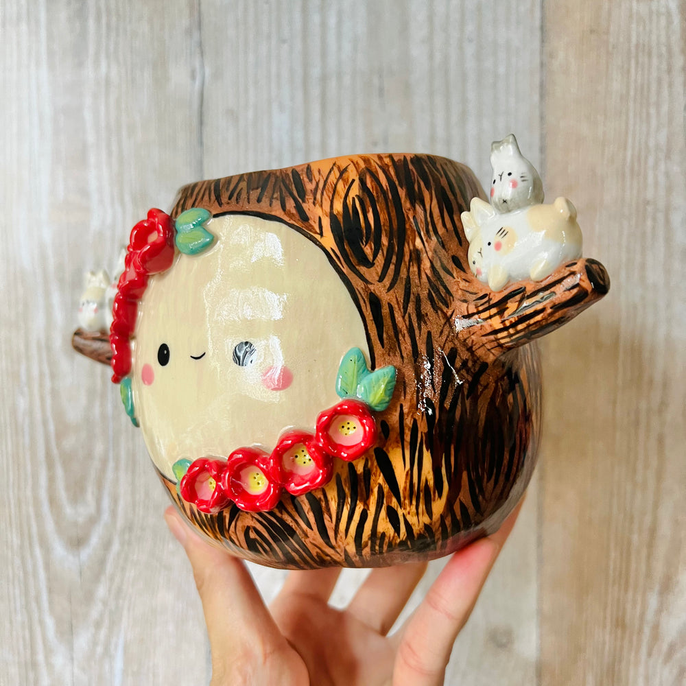 HAPPY TREE POT with Bunny friends, photo 3 of 8