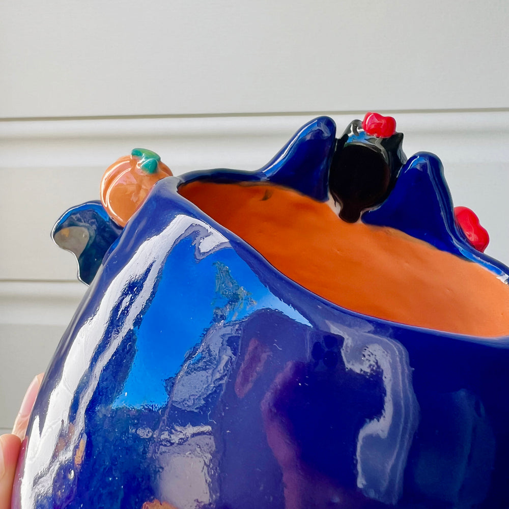 LARGE Halloween bat pot with Halloween friends, photo 9 of 11
